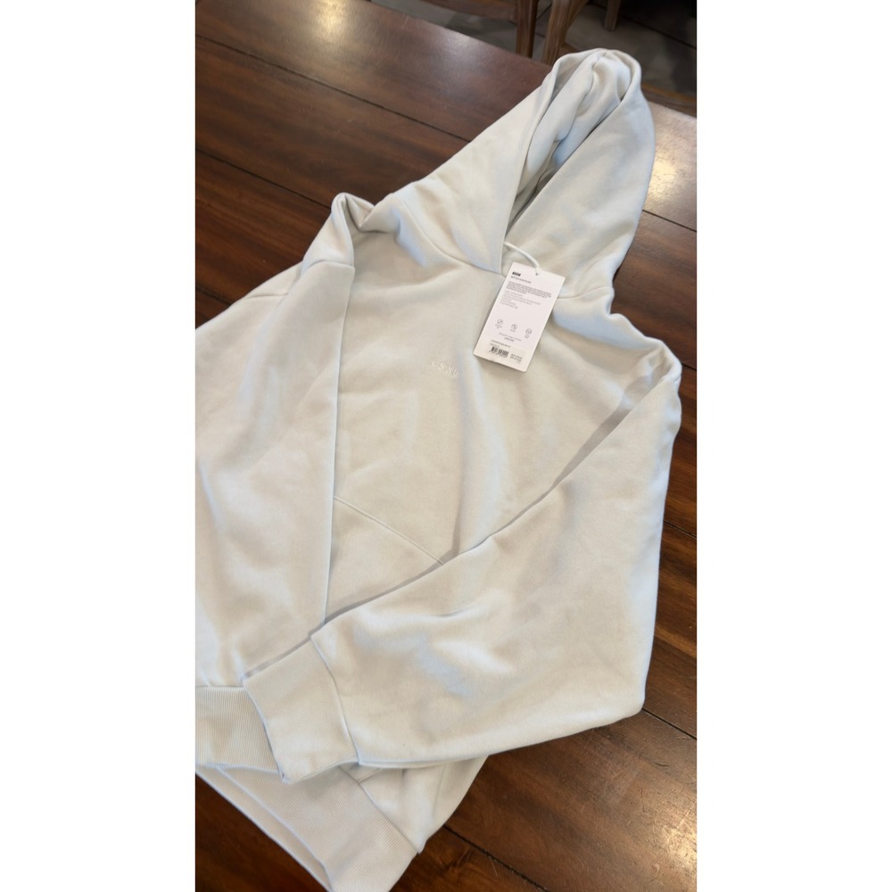 LSKD MVP Oversized Hoodie Digital Mist XS Street Fleece Lined Hood Tonal Logo - Picture 12 of 16